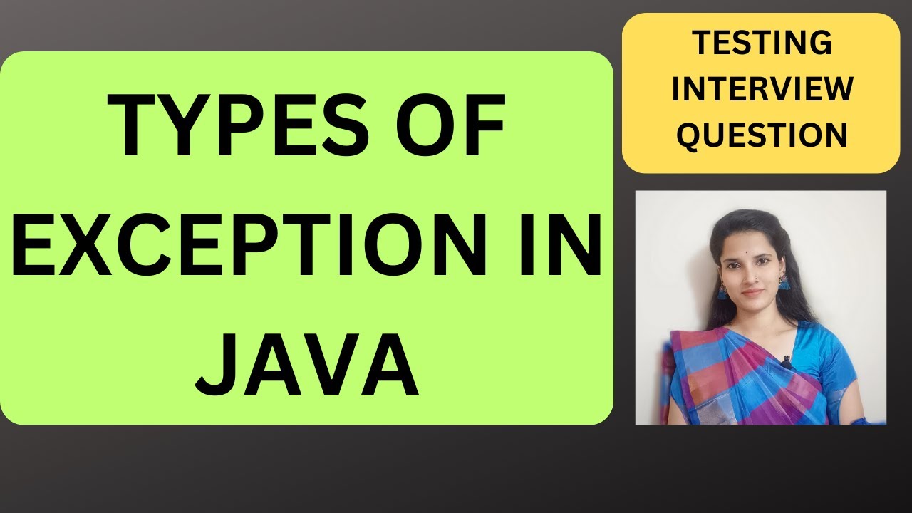 Types Of Exception In Java| Java Interview Questions| Rd Technical ...