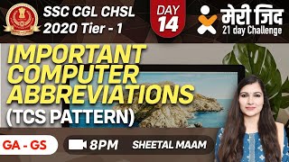 Meri Zid 21 GA Challenge | Important Computer Abbreviation | Day 14 | Sheetal Ma'am