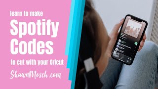 Learn to make a Spotify Code with your Cricut that will scan!  Great gift idea!