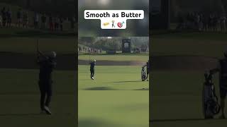 Buttery swing, perfect shot. Viktor Hovland🏌️‍♂️🔥 #golf #pgatour #brysondechambeau #tigerwoods