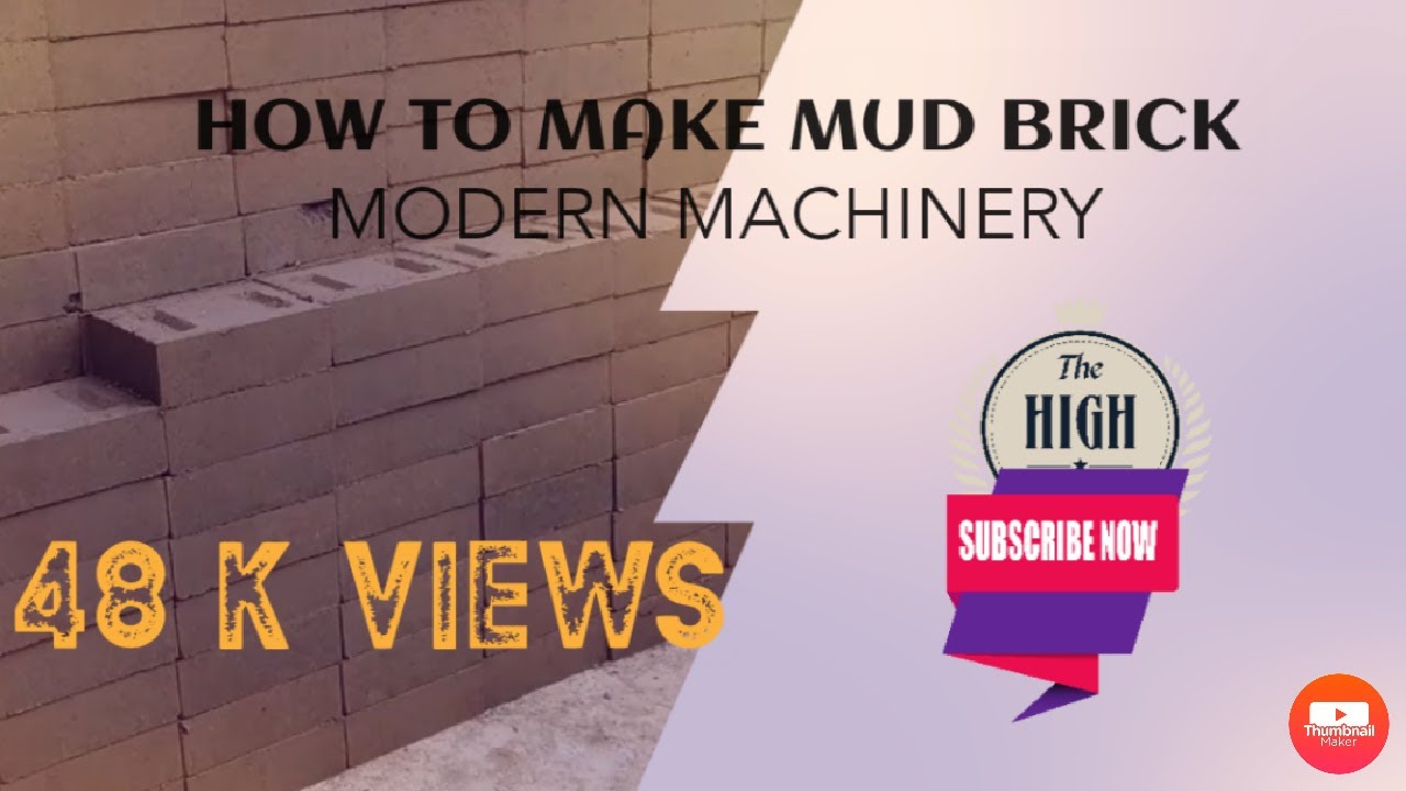 How To Make Mud Bricks | Modern Machinery Tools | Step By Step Action ...