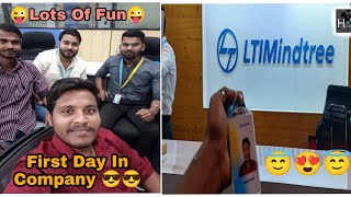 First Day In India's 5th largest growing IT Company 😍🔥 | @hitstourvlogs #vlogs #vlogs #company