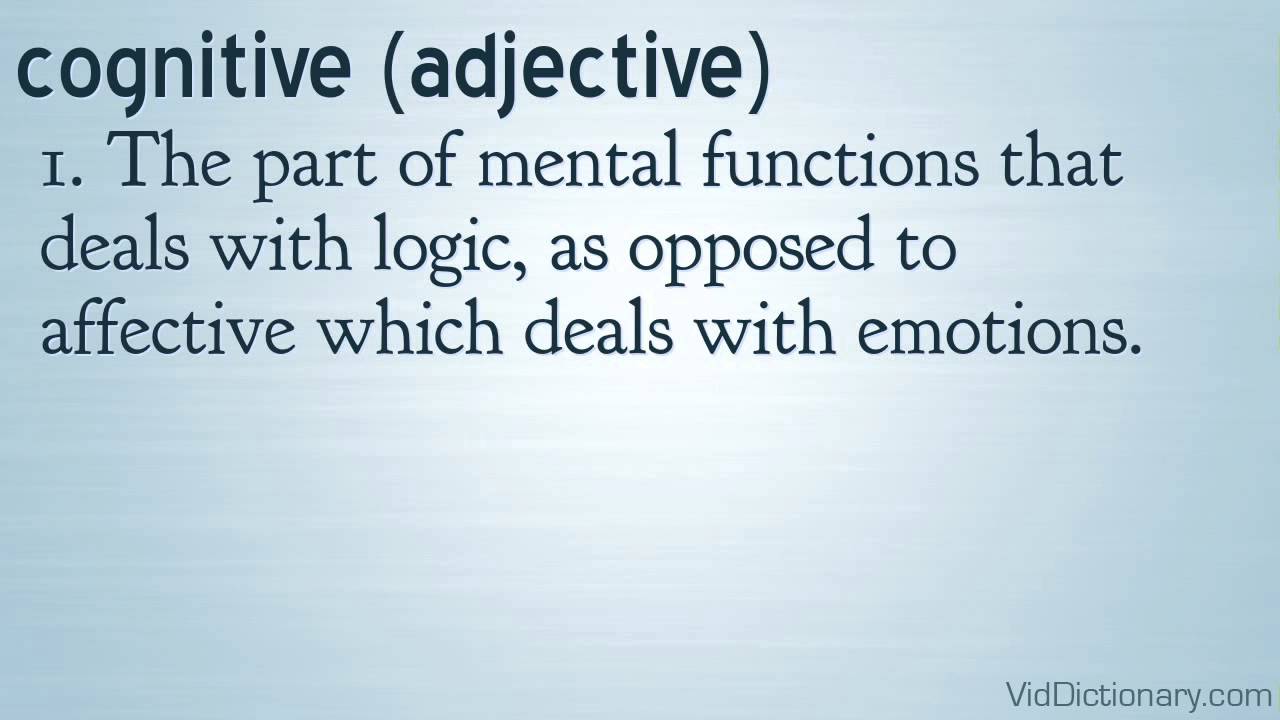 Cognitive Definition Youtube