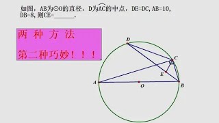 两种方法讲解圆的填空题，隐含特殊角你发现了吗？