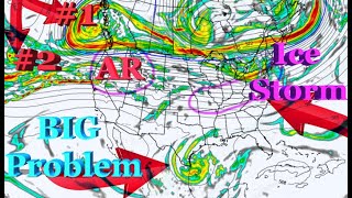 Ice Storm Growing! Another Cold Blast Coming After The Warm-up!