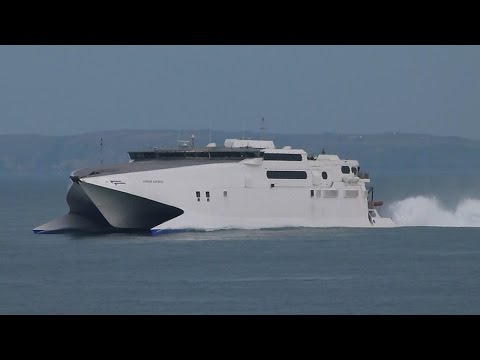 Last Time Ever CONDOR EXPRESS Arrives in Guernsey From Weymouth Last Time Ever CONDOR EXPRESS Arrives in Guernsey From Weymouth