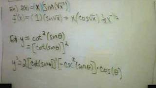 More Complicated Derivative Examples