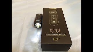 Nitecore TUP review. 1000 lumen keychain light!!!