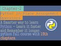 python tutorial for beginners to advanced | Chapter - 2 | python in place assignment operators
