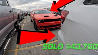 HELLCAT'S \u0026 TRACKHAWK'S FOR CHEAP AT MANHEIM AUTO AUCTION | MOPAR MANHEIM MONDAY