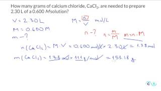Solutions: Molarity Practice Problem 2