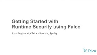 Webinar: Getting started with container runtime security using Falco