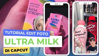 CARA EDIT FOTO DI KEMASAN SUSU ULTRA MILK VIRAL TIKTOK 🔥