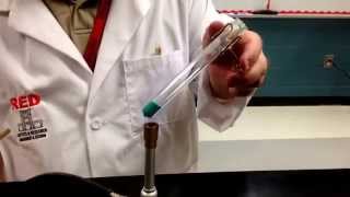 Decomposition Demo (Copper II Carbonate decomposes)