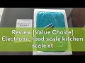 Review [Value Choice] Electronic food scale kitchen scale stainless steel touch screen 10kg/1gfood