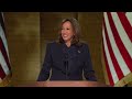 dnc wraps up as kamala harris officially accepts democratic nomination