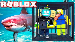 Great White Shark Cage Breach Accident - unspeakableplays roblox shark bite