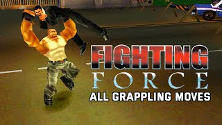 Fighting Force (PS1) - All Throws \u0026 Grab Moves