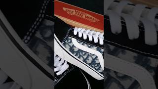 Dior x Vans Old Skool custom shoes | handmade \u0026 sewn with authentic Dior canvas