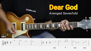 Dear God - Avenged Sevenfold - Guitar Instrumental Cover + Tab