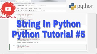 String in Python part 2| Python Tutorial #5