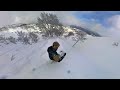 snowboarding pow lap at lotte arai