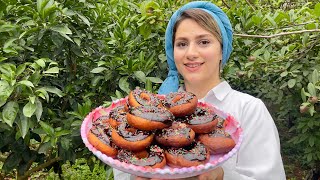 Delicious homemade donuts | rural lifestyle in iran | daily routine village life in iran