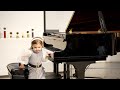 3 year old pianist angelica nero s beautiful piano recital performance