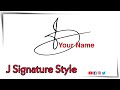Signature tutorial ✍| Simple tips for J signature | @AnupCalligraphy #signature #signaturestyle