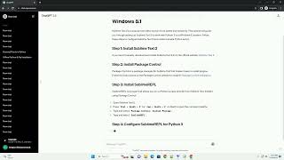 Using Sublime Text 2 with Python 3 under Windows 8 1