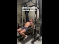 smith machine incline bench gym