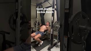 Smith Machine Incline Bench #gym