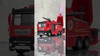 1:32 Scale Spray Fire Truck Diecast Alloy Toy with Lights \u0026 Water Spray