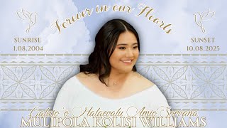 Family Service for Galuso'o Williams