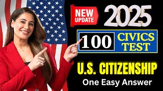 2025 U.S. Citizenship Test Official USCIS 100 Civics Exam Questions, Naturalization, Donald Trump