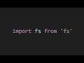 Reading and writing files in node