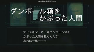 ダンボールをかぶった人間 　メタルギアソリッド2