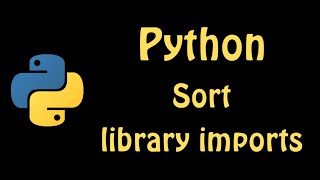 Sort your python imports