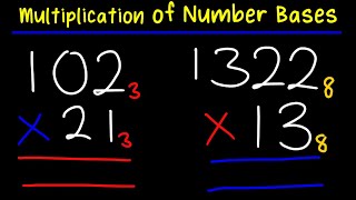 How to Multiply Non Decimal Numerals | Multiplication of Number Bases