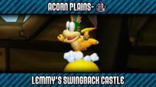 New Super Mario Bros. U 100% - Acorn Plains-Castle: Lemmy's Swingback Castle