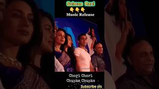 Salman❤️ Rani Chori  chori Chupke chupke music launch 👈❤️ || #shorts #ranimukherjee  #salmankhan