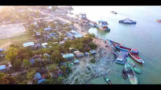 Arial footage of Goalundo Feri ghat | Nahid Dewan