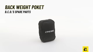 Bolso para Colete Equilibrador de Mergulho Cressi Back Fixo Traseiro | Conforto e Praticidade