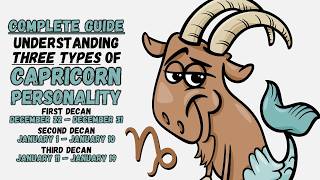 There are 3 Different Types of Capricorn || Complete Guide on Capricorn Decans #Capricorn