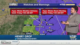 WTAP Pinpoint Weather Noon Update 1/16