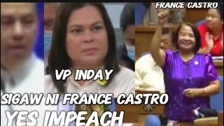 Ang mala Heaven na hiyaw ni France Castro sa pagka Impeach Kay VP Inday Sarah sa Congress#news #ofw