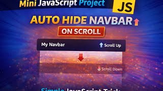 Auto Hide Navbar on Scroll Using javascript 🔥
