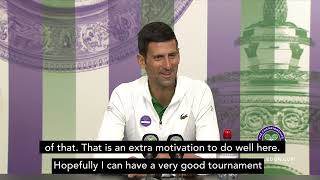 Novak Djokovic talks about Wimbledon's ban on Russian & Belarusian players & ranking points | Tennis
