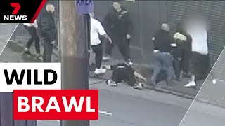 Detectives seek public’s help after wild Prahran brawl – One bikie arrested, others sought | 7NEWS