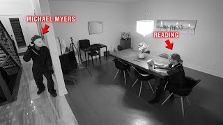 CAUGHT MICHAEL MYERS ON OUR SECURITY CAMERAS AT 3 AM!! *HE GOT US*